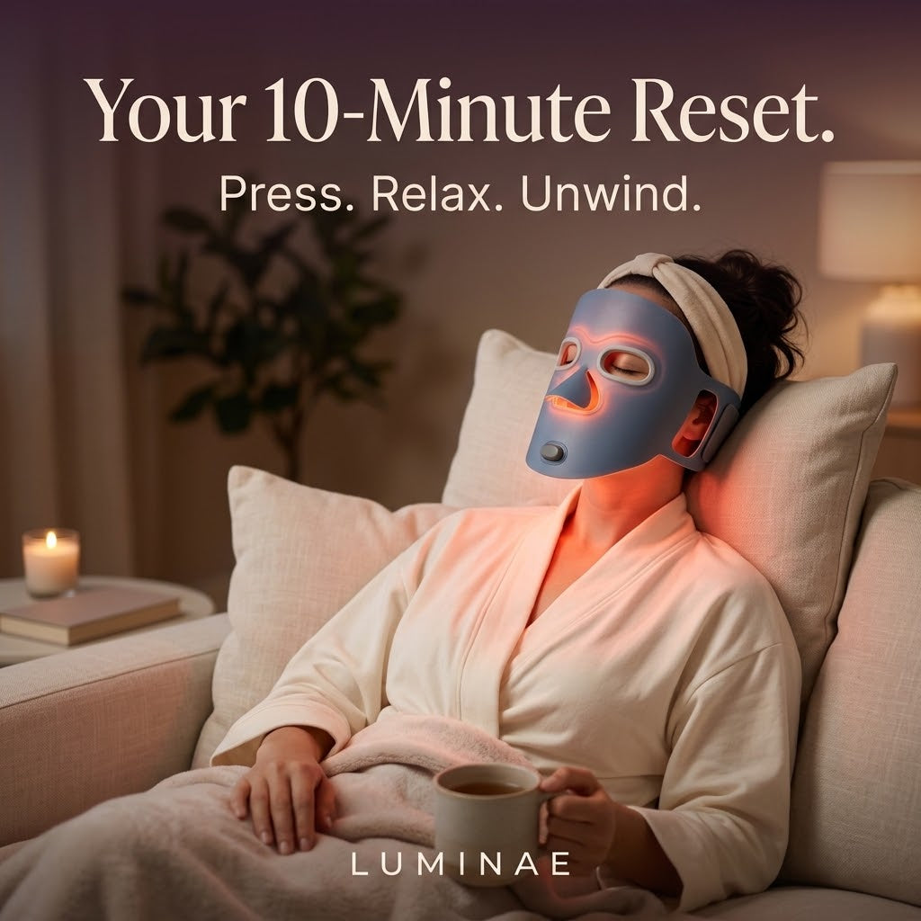 Luminae Pro LED Face Mask – 320 LEDs | 3-Min Daily Skin Care Treatment