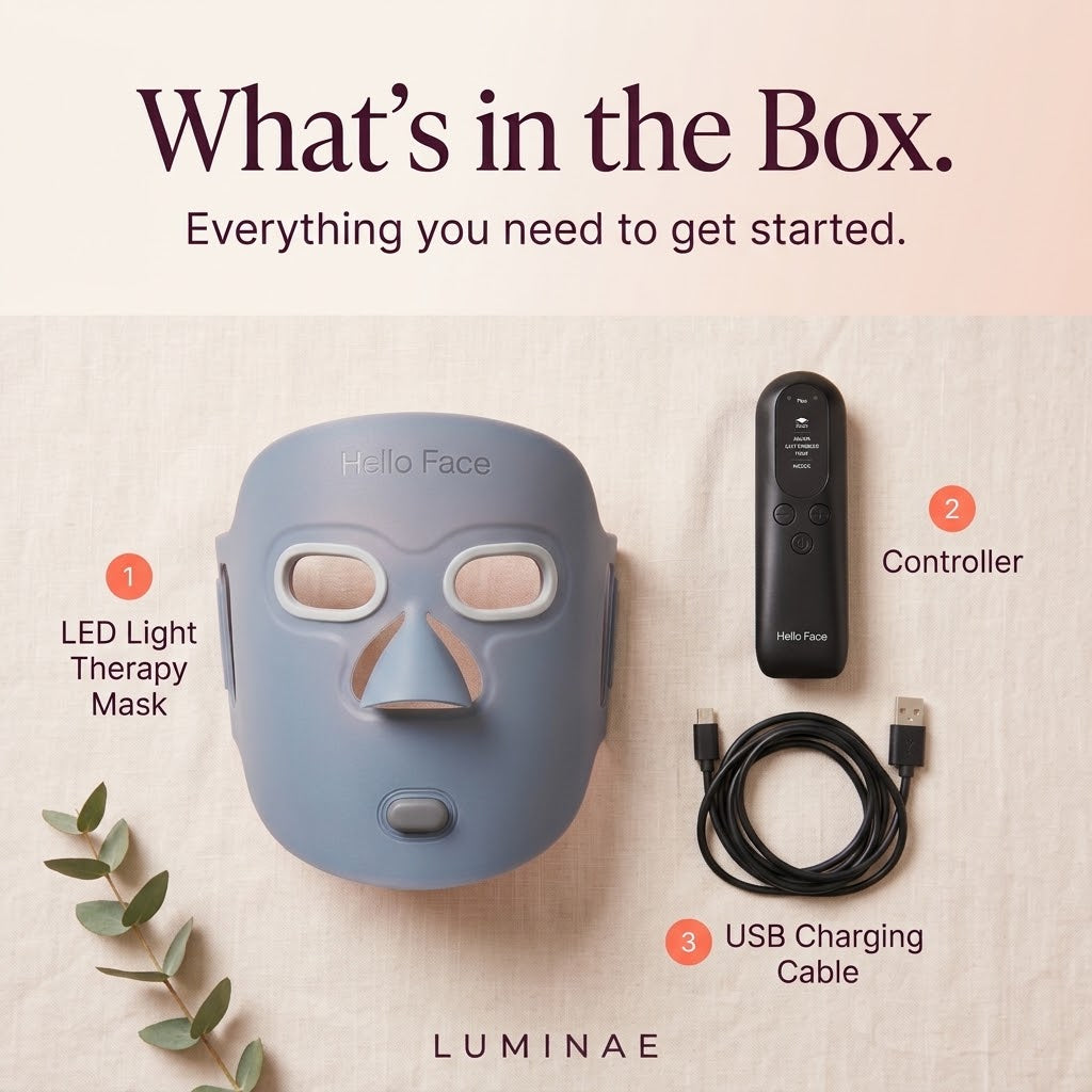 Luminae Pro LED Face Mask – 320 LEDs | 3-Min Daily Skin Care Treatment