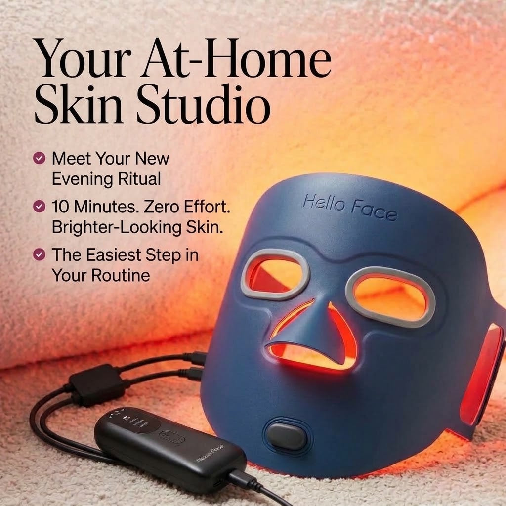 Luminae Pro LED Face Mask – 320 LEDs | 3-Min Daily Skin Care Treatment